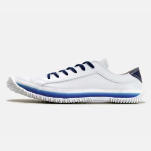 SPINGLE MOVE (スピングルムーヴ) SPM-108 White/Navy ホワイト/ネイビー メンズ レディース スニーカー レザースニーカー 白 国産 広島 スピングルムーブ