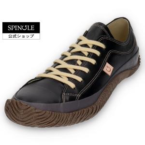 SPINGLE (スピングル) SP-110 Black ブラック メンズ レディース スニーカー レザースニーカー カンガルーレザー 黒 日本製 広島