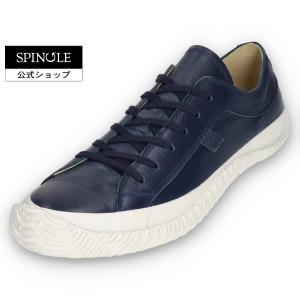 SPINGLE (スピングル) SP-110 Deep Navy ディープネイビー メンズ レディース スニーカー レザースニーカー カンガルーレザー 日本製 広島