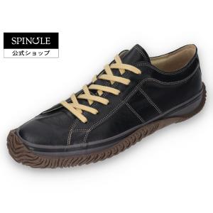 SPINGLE (スピングル) SP-1066 Black ブラック メンズ レディース スニーカー レザースニーカー カンガルーレザー  日本製 広島