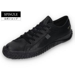 SPINGLE (スピングル) SP-1077 Black ブラック メンズ レディース スニーカー レザースニーカー カンガルーレザー 黒 日本製 広島