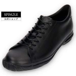 SPINGLE (スピングル) SP-6140 Black ブラック メンズ スニーカー ビジネススニーカー レザースニーカー 黒 日本製 広島