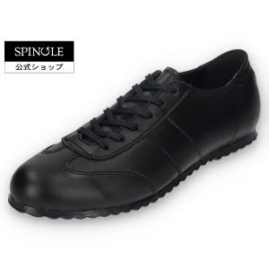 SPINGLE (スピングル) SP-122IL Black ブラック メンズ レディース スニーカー レザースニーカー カンガルーレザー 黒 日本製 広島