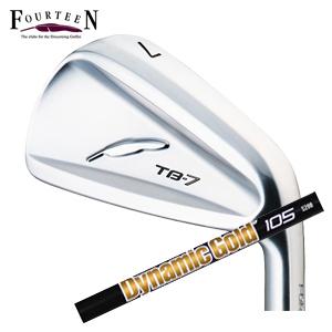 フォーティーン TB-7 5〜P ６本セット ダイナミックゴールド105（S） FOURTEEN（フォーティーン） TB-7 FORGED #6〜PW 5本組 ダイナミック