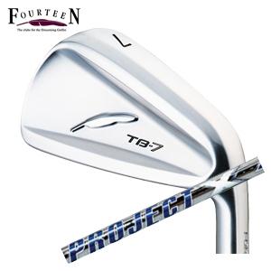 特注カスタムクラブ フォーティーン TB-7 Forged アイアン ライフル PROJECT X LZ シャフト 単品[＃5、＃6、＃7、＃8、＃9、PW] FOURTEEN（フォーティーン） TB-7 FORGED 単品アイアン#5 プロジェクト