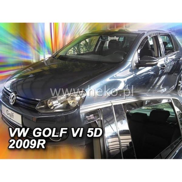 VW ゴルフ6/GOLF6(H.Back) ドアバイザーF＆Rset【Team HEKO/ヘコ製】