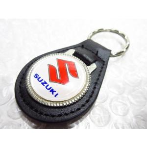 スズキ 本皮キーホルダーS SUZUKI 【type2】