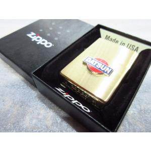 ダットサン Zippo 真鍮製ジッポライター/ゴールド DATSUN【type2】