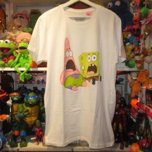 Spongebob★スポンジボブ★パトリック★Tshirt★Tシャツ★Lサイズ★ホワイト★人形★フィギュア★ぬいぐるみ★｜spiral-toy