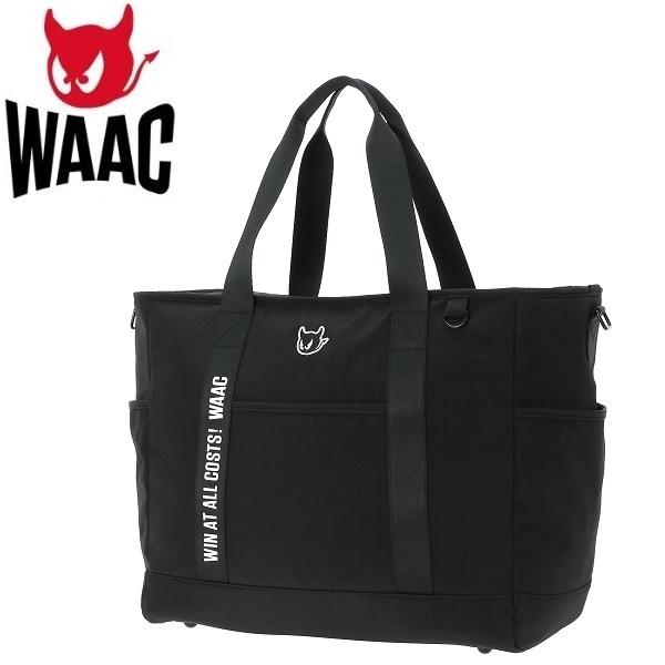 ワック ゴルフ トートバッグ UNISEX ESSENTIALビッグトート ブラック WAAC 07...
