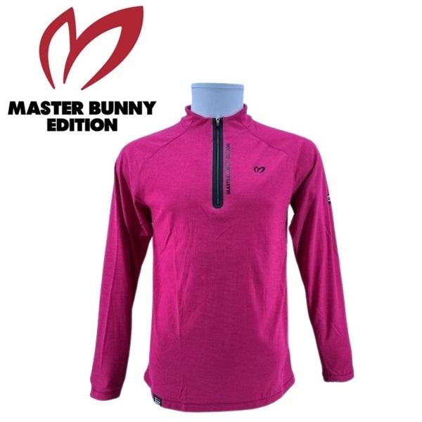 マスターバニーエディション メンズ シャツ 長袖ハーフジップミニチェック柄シャツ MASTER BU...