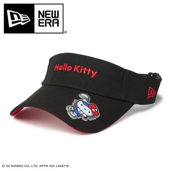 ニューエラ ゴルフ バイザー レディース Women&apos;s サンバイザー ロングバイザー HELLO ...