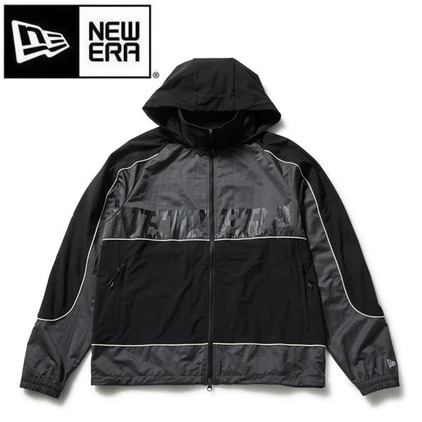 ニューエラ ゴルフ ウィンドジャケット パイピング ブラック NEW ERA (14859899) ...