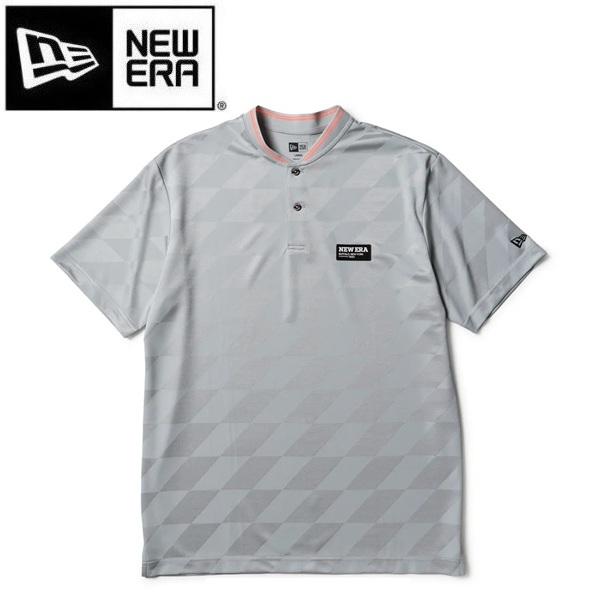 ニューエラ ゴルフ 半袖 ショートカラーポロシャツ グレー NEW ERA (14859907) 2...