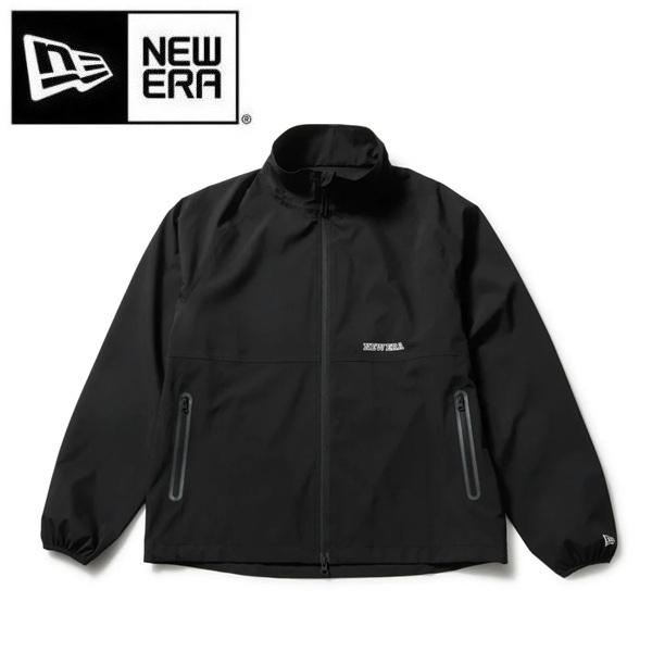 ニューエラ ゴルフ レインジャケット スタンドカラー アウトラインロゴ ブラック NEW ERA (...