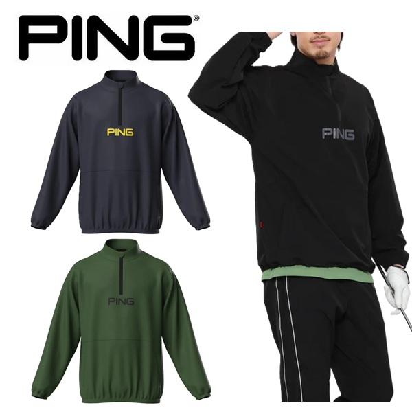 ピン ゴルフ メンズ ストレッチクロスハーフジップブルゾン ＜AddElm＞   PING 621-...