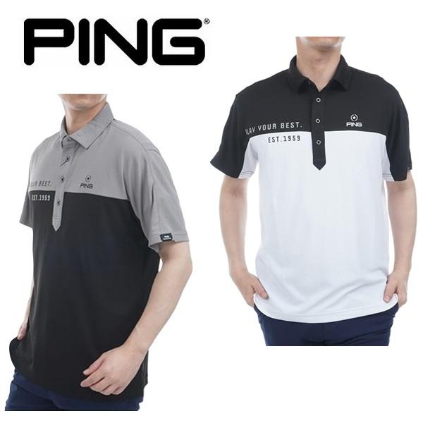 ピン ゴルフ PING メンズ  高通気ジャージ 半袖 ポロシャツ PING 621-5160203...