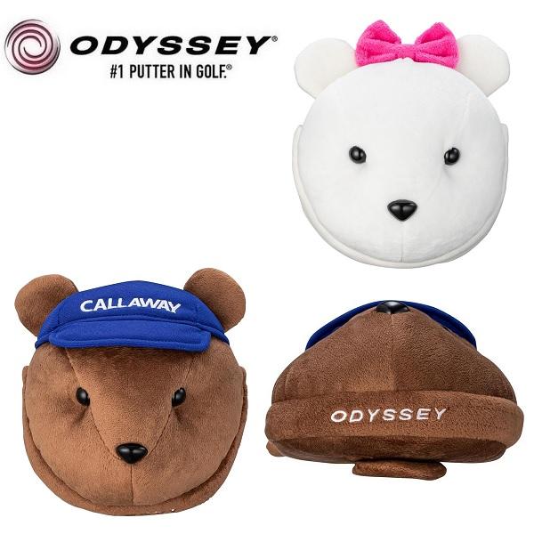 オデッセイ ゴルフ ベア パターカバー SS 24 JM マレット型 Odyssey bear Ma...