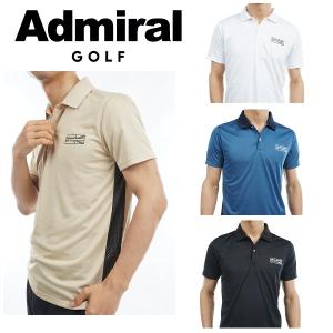 アドミラル ゴルフ メンズ メッシュボーダー ポロシャツ ADMIRAL ADMA330 2023年春夏モデル｜spiralgolf2018