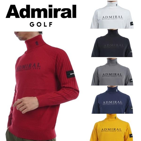アドミラル ゴルフ メンズ 2段ロゴ タートルセーター ADMIRAL GOLF ADMA481 秋...