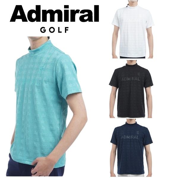 アドミラル ゴルフ メンズ ストライプジャガード モックネックシャツ ADMIRAL GOLF AD...