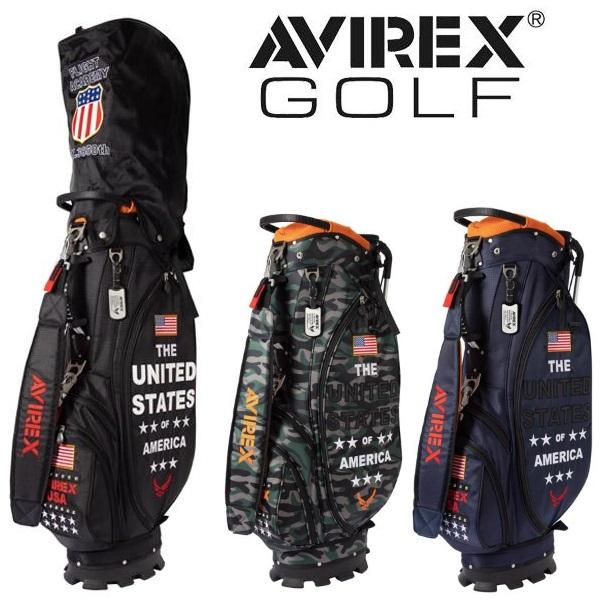 アヴィレックス ゴルフ スタンドクラブケース付きキャディバッグ ユニセックス AVIREX GOLF...