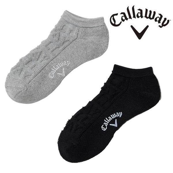 キャロウェイ ゴルフ ソックス CALLAWAYロゴパイル アンクルソックス メンズ  Callaw...