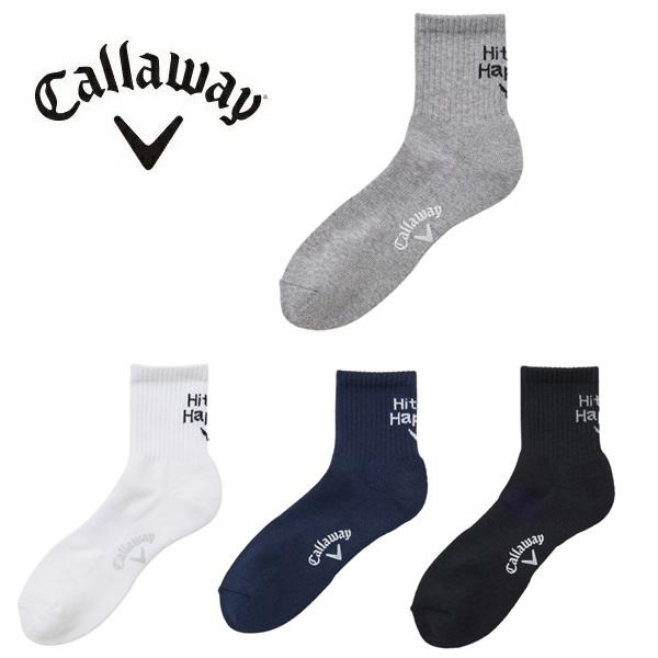 キャロウェイ ゴルフ メンズ ソックス メッセージロゴショートソックス (MENS) Callawa...