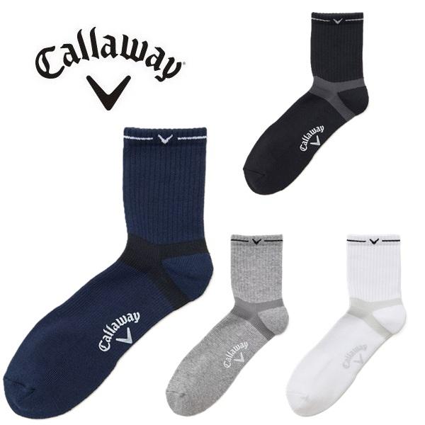 キャロウェイ ゴルフ ソックス 踵サポートショートソックス メンズ Callaway Golf C2...