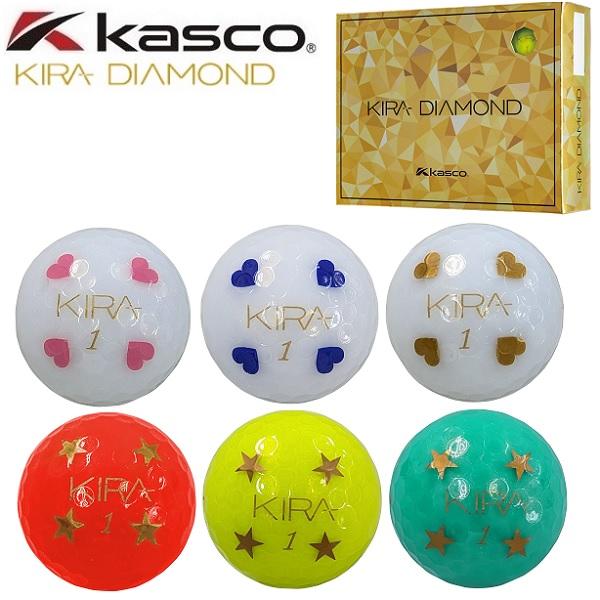キャスコ ゴルフボール KIRA DIAMOND2 ハート スター 1ダース 12個入り 2024年...