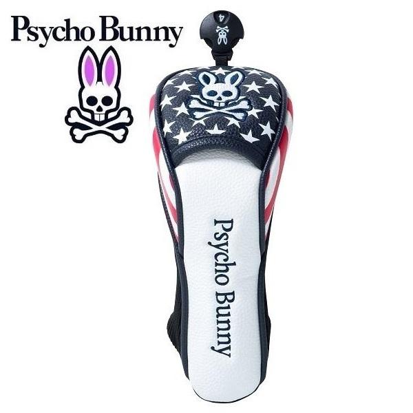 サイコバニー ゴルフ ヘッドカバー ユーティリティ用 Psycho Bunny A/A FLAG H...