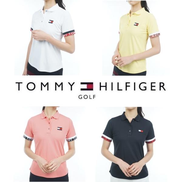 トミーヒルフィガー ゴルフ レディース TH ワイドカフス ワンポイントポロシャツ TOMMY HI...