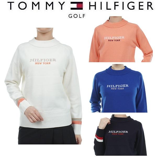 トミーヒルフィガー ゴルフ レディース バックフラッグ ボトルネックセーター TOMMY HILFI...