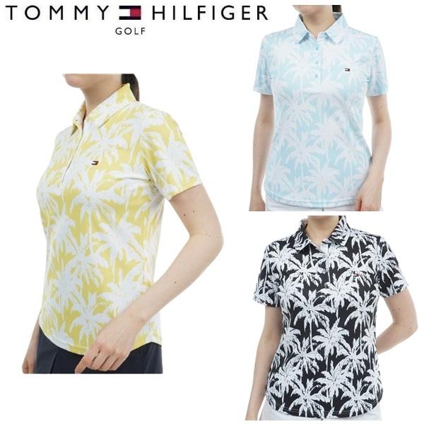 トミーヒルフィガー ゴルフ レディース パームツリー 半袖シャツ TOMMY HILFIGER GO...