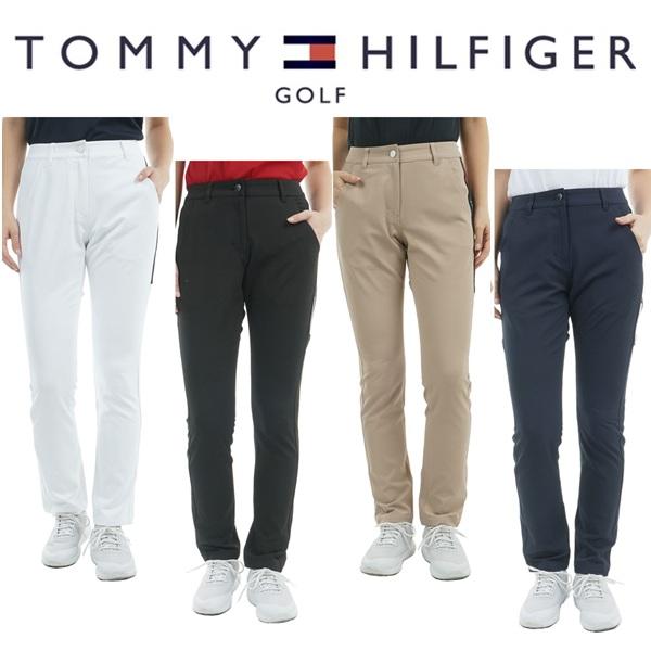 トミーヒルフィガー ゴルフレディース サイドラインロゴ ロングパンツ TOMMY HILFIGER ...
