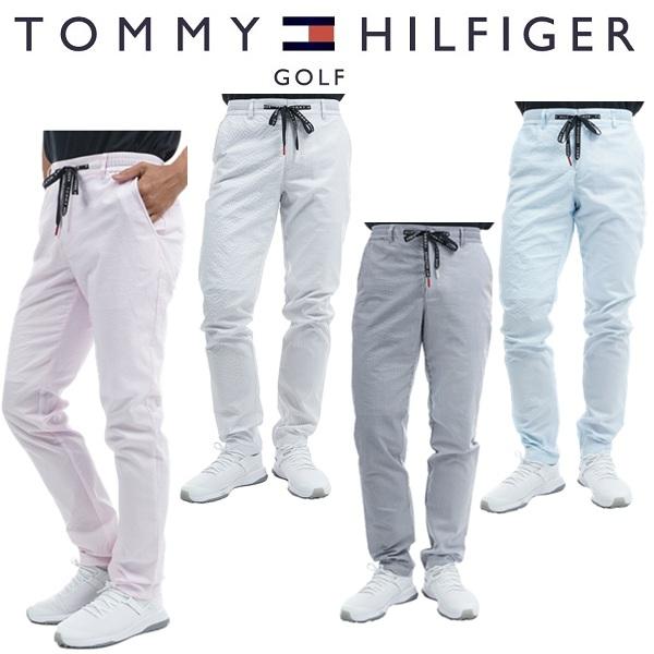 トミーヒルフィガー ゴルフ メンズ シアサッカー テーパードパンツ TOMMY HILFIGER  ...