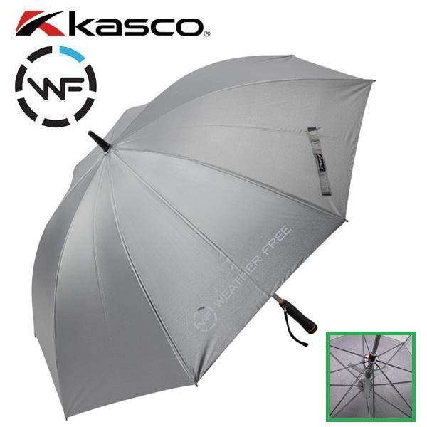 キャスコ ウェザーフリー アルミパウダーコーティング ファン付晴雨兼用傘 Kasco WFU-261...