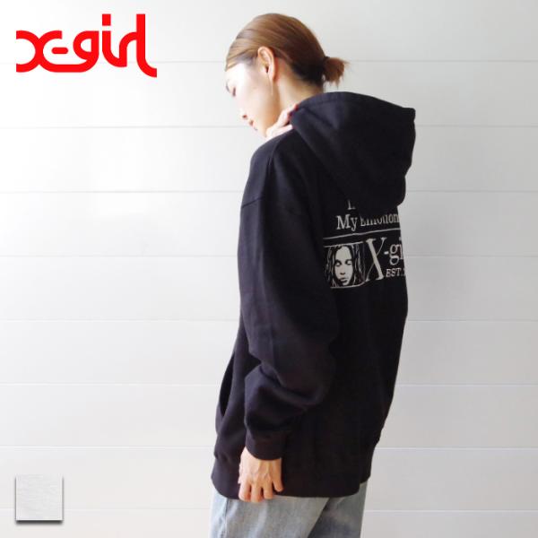 X-girl（エックスガール) MY EMOTIONS ZIP UP SWEAT HOODIE (1...