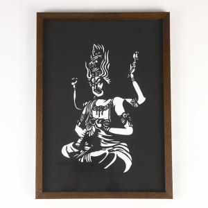 愛染明王 切り絵 A2の詳細画像5