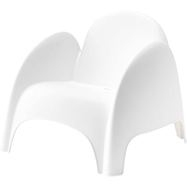 ラウンジチェア 椅子 イス いす ホワイト W80×D81×H70.5×SH37.5