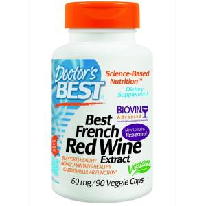 ドクターズベスト フレンチレッドワインエキストラクト 60mg 90ベジカプセル Doctor's Best