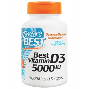 ドクターズベスト ビタミンD3 5000IU 360ソフトジェル Doctor&apos;s Best