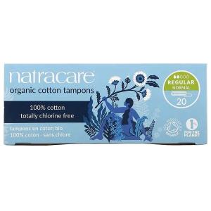 ナトラケア オーガニックコットン タンポン レギュラー フィンガータイプ 20個入り  Natracare