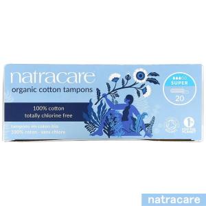 ナトラケア オーガニックコットン タンポン スーパー フィンガータイプ 20個入り  Natracare