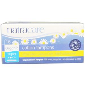 ナトラケア オーガニックコットン タンポン スーパー アプリケーター付き 16個入り  Natracare