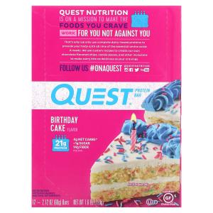 クエストバー プロテインバー バースデーケーキ 12本 (1本60g) Quest Nutrition社｜spl