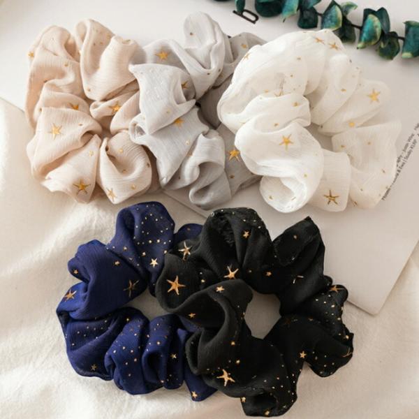 シュシュ　しゅしゅ　ヘアアクセ レディース 女性　スターシュシュ