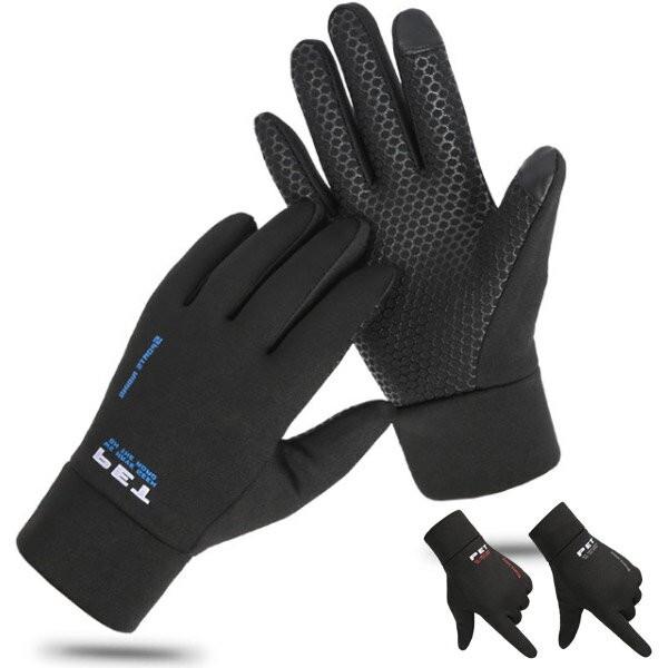 スマホ手袋 メンズ レディース 裏起毛 スマートフォン対応 手首まで温かい 発熱 保温 手袋 防寒 ...