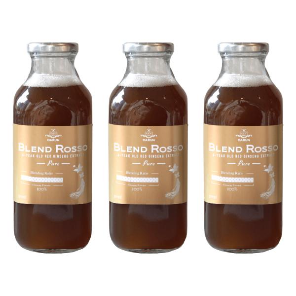 3本セット DARUN ダルン ブレンドロッソ ピュア 500ml スーパーフード 健康食品 高麗人...