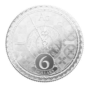 未流通品　トケラウ　クロノス　銀貨　２０２０年　１オンス　38mm